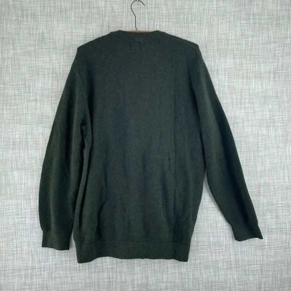 GAP Crew Neck Sweater Mens L Green NWT 0929 - Picture 6 of 8